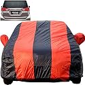 Innova Crysta Dustproof Car Cover with Mirror Pockets, Red Blue Stripes, Taffeta Polyster,Triple Stitched, Compatible with Toyota Innova Crysta Car Cover (2016 to 2024), Car Accessories