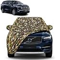 Innova Crysta Hycross 100% Waterproof Car Cover | Dustproof Sun Protection Cover | Soft Cotton Lining | Triple Stitched | Mirror Pocket | Antenna Pocket | All Weather Body Cover (Army)