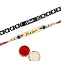 Innovative Gifts Personalised Rakhi for Couple - Exquisite Rakshabandhan Gift | Stylish and Trendy Rakhi for bhai &amp; Bhabhi