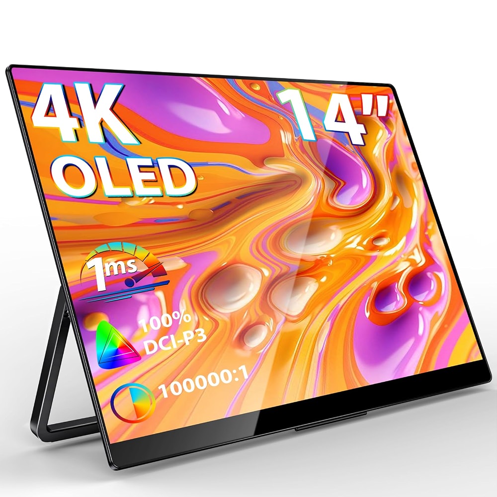 InnoView 14 Inch OLED Portable Monitor 4k UHD 3840x2400 Portable ...