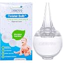 Innovo FSA/HSA Eligible Hospital Grade Silicone Twister Bulb Baby Ear Syringe and Nasal Aspirator, Sucks Snot and Mucus, Cleanable and Reusable, Clear