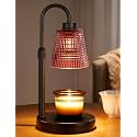 Pomegranate Red Candle Warmer Lamp with Timer, Dimmable Candle Warmer for Home Decor, Height Adjustable Candle Lamp for Jar Candles, Birthday Gifts for Women Mom, House Warming Gifts New Home