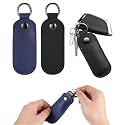 INOCEAN 2 PCS Pen drive Case, Pen drive Box, Tech Professionals and Travelers Storage Solution, Leather USB Drive Holder Keychains in Dark Blue and Black