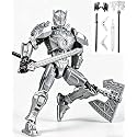INOCEAN Action Figure Robot Toy, Dummy 13 Action Figure with Articulated Joints, Silver Wanderer Mech for Desktop Decor, Painting Models, Photography Accessories, Collectible Gift