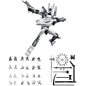 INOCEAN T13 Action Figure, Dummy 13 Action Figure Toy Articulated Movable Robot, Freedom Action Figure with Rotating Bearing Luxury Multi Weapons DIY, for Adult Children Men Collection Decoration