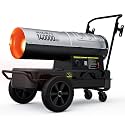 InoKraft 140,000 BTU Kerosene Forced Air Heater, Ergonomic Frame with Wheels, Digital Thermostat &amp; LED Display, CSA Certified for Jobsite, Shop &amp; Construction Areas