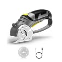 InoKraft Cardboard Cutter,Cordless Electric Scissors with Safety Button, 300 RPM High-Speed Rotary Cutter for Fabric, Cardboard, Plastic, Leather, Electric Box Cutter with LED Light, 4V Li-ion Battery