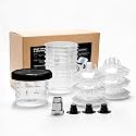 InoKraft Paint Cup Kit with Adapter, 6 oz 6 Liners + 1 Hard Cup