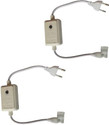 inooBeam 2835 SMD LED Running V2 SMD Rope Light Connector Wire Connector (White, Pack of 2)