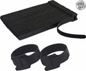 Inovera Cable Organizer Hook & Loop Tape - Wire/Cord Holder Management Strap Nylon Hook & Loop Cable Tie (Black Pack of 200)