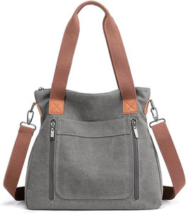 inovera grey hobo handbags for women - crossbody shoulder sling bag with adjustable strap