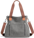 Inovera Grey Hobo Handbags for Women - Crossbody Shoulder Sling Bag with Adjustable Strap