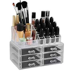 INOVERA Plastic Jewellery Storage Box with 6