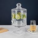 4.5 Litre Fringed Glass Beverage Dispenser