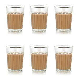 inovique enterprises classic tea glass set 120ml set of 6 pcs