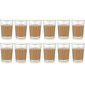 inovique enterprises classic tea glass set 120ml set of 4 pcs