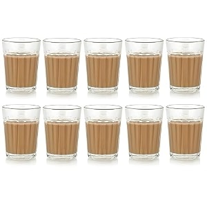 inovique enterprises classic tea glass set 120ml set of 10 pcs