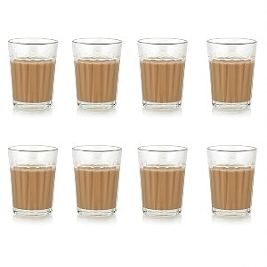 inovique enterprises classic tea glass set 120ml set of 8 pcs