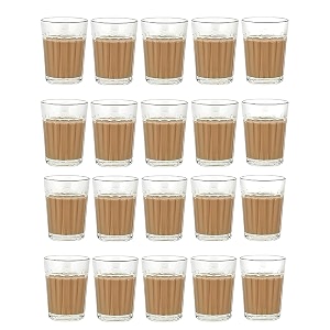 inovique enterprises classic tea glass set 120ml set of 20 pcs