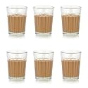 Inovique Enterprises Classic Tea Glass Set, 120ML, Set of 6 PCS