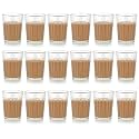 Inovique Enterprises Classic Tea Glass Set, 120ML, Set of 18 PCS