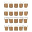 Inovique Enterprises Classic Tea Glass Set, 120ML, Set of 20 PCS