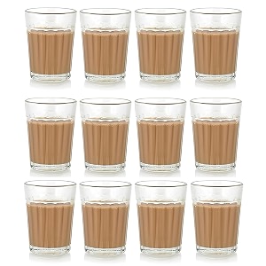 inovique classic tea glass set 120ml set of 12 pcs