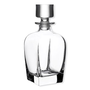 inovique magnum crystal liquor decanter bottle  800ml  set of 1 pc  decanter for whiskey wine bourbon and more