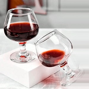 mini brandy shot glasses set of 4  170ml stemmed glasses for brandy cognac tequila vodka and liqueurs