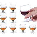 Mini Brandy Shot Glasses Set of 4 | 170ML Stemmed Glasses for Brandy, Cognac, Tequila, Vodka and Liqueurs