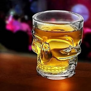 inovique premium skull shot glasses set for tequila vodka wine and more  60ml  set of 4