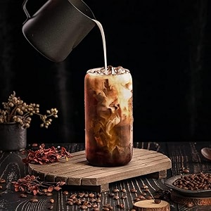 inovique printed can juice water glasses lead free tall drinking glasses for coctail parties set of 12 540 ml