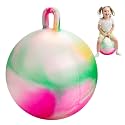 INPODAK Hopper Ball, 18In Bouncy Ball with Handle for Kids 3-6 Toys/Gifts