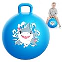 INPODAK Hopper Ball, 18In Shark Toys Bouncy Ball with Handle for Kids 3-6