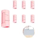 Inralimot 6pack Bed Sheet Grippers, Bed Sheet Clips, Bed Sheet Fasteners Clips, Adjustable Bedsheet Grippers Holder with Two-Speed Adjustment