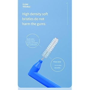 inralimot l-shaped interdental brushes braces toothbrush short handle5 different sizes dental floss brush angled interdental toothpickmanualadultcolours-multicolor1 count
