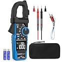 Digital Clamp Meter Multimeter with Inrush | AC DC Current Amp Meter,1000A True RMS,6000 Counts,VFD, LOZ Mode, Voltmeter, Continuity Tester Capacitor, Measures Current Voltage Temperature