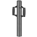 Insaga T Post Driver Non-Slip Handle Double-Layer Post Pounder for Fence