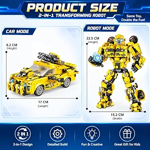 INSAIN Transforming Robot Car Building Blocks