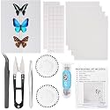 Insect Specimen Tools Kit - EVA Foam Pinning Board, Coordinate Paper, Wings Pressing Paper, Insect Pins, Complete Entomology Kit For Beginners