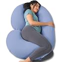 INSEN Cooling Pregnancy Pillow, Maternity Pillow for Pregnant Women, Bright Blue