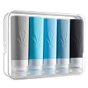 INSFIT Travel Bottles for Toiletries, TSA Approved 3oz Travel Size Toiletries, BPA Free Leak Proof Squeezable Silicone Tubes Travel Essentials for Shampoo Conditioner Lotion Soap