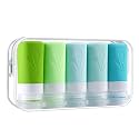 INSFIT Travel Bottles for Toiletries, TSA Approved 2oz Travel Size Toiletries, BPA Free Leak Proof Squeezable Silicone Tubes Travel Essentials for Shampoo Conditioner Lotion Soap