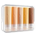 INSFIT Travel Bottles for Toiletries, TSA Approved 3oz Travel Size Toiletries, BPA Free Leak Proof Squeezable Silicone Tubes Travel Essentials for Shampoo Conditioner Lotion Soap