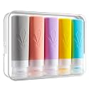 INSFIT Travel Bottles for Toiletries, TSA Approved 3oz Travel Size Toiletries, BPA Free Leak Proof Squeezable Silicone Tubes Travel Essentials for Shampoo Conditioner Lotion Soap
