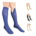 Inside Leg Zipper 30-40 mmHg Compression Grade 3 Calf Closed Toe Socks