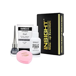 insight cosmetics combo of primer fixer compact powder and eyeliner multicolor primer_fixer_c-33_el33