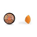 INSIGHT Cosmetics Pro Full Natural Concealer Palette (Natural Concealer) Cream &amp; Cosmetics Beauty Blender Sponge Applicator_Orange, Acne Prone, 2 count