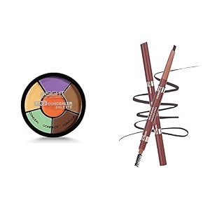 insight cosmetics pro concealer palette - corrector 15gm amp insight smudge free eyebrow pencil brown 1 count