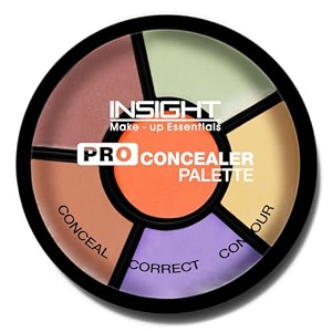 insight pro concealer palette - shade corrector  makeup wheel for face  satinmatte finish  3-in-1 conceal contour amp correct  waterproof  full coverage  15gm